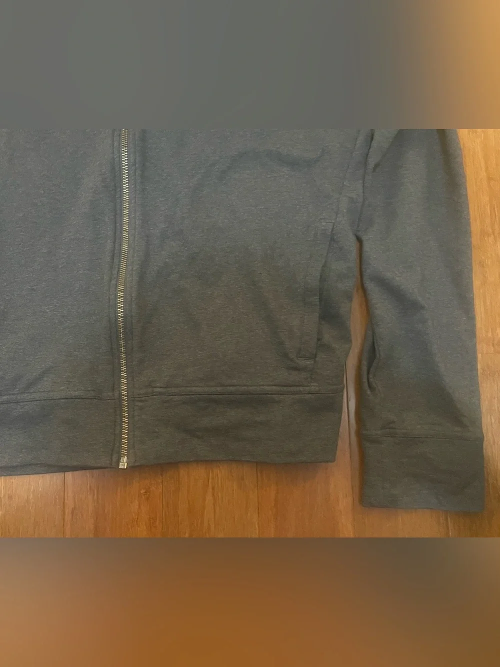 Pact Hoodie Full Zip Mens M Charcoal Gray Organic Cozy Soft